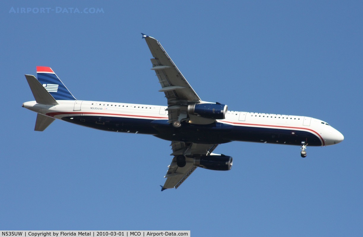 N535UW, 2009 Airbus A321-231 C/N 3993, US Airways A321
