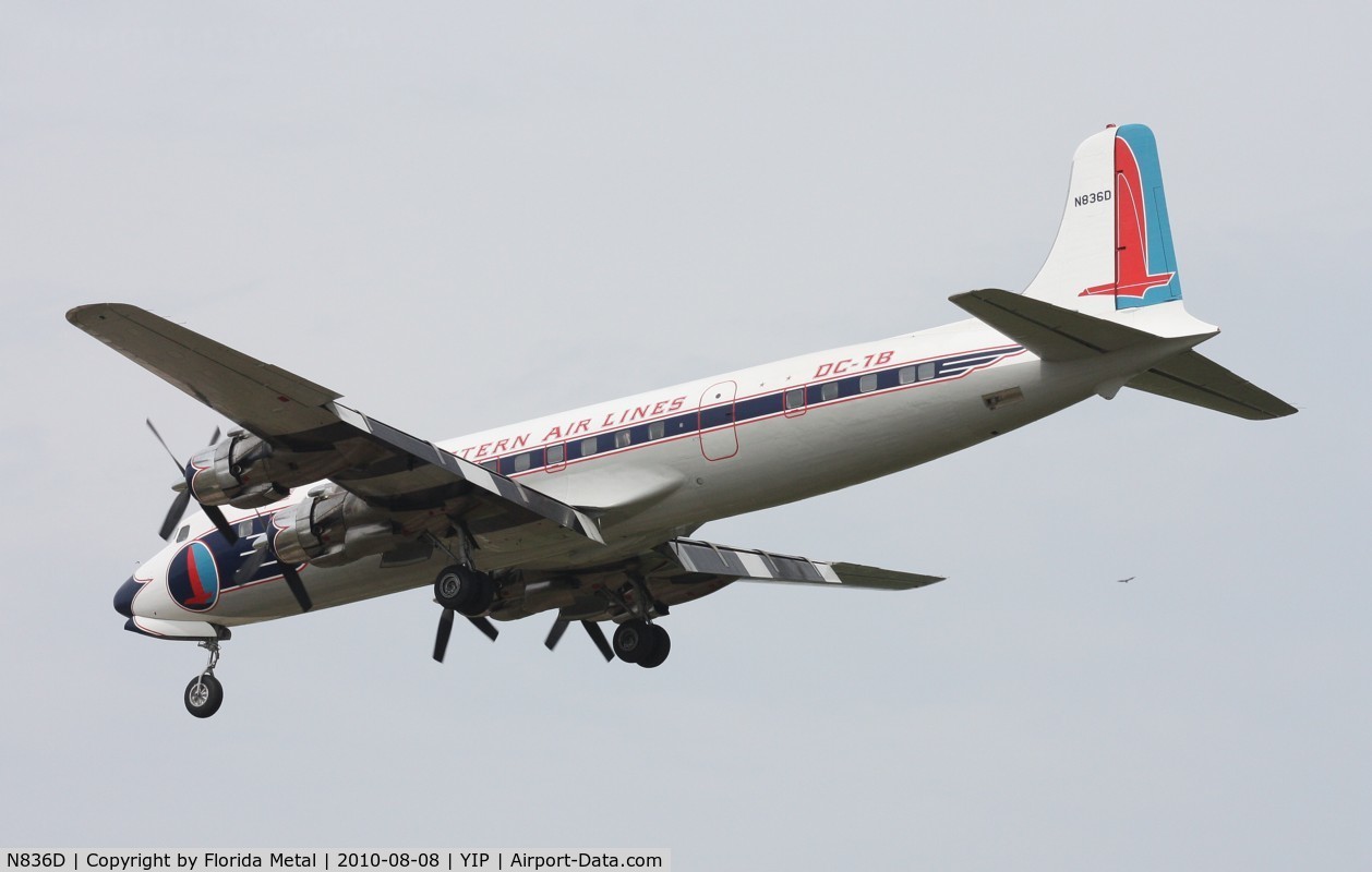 N836D, 1957 Douglas DC-7B C/N 45345, Eastern DC-7B