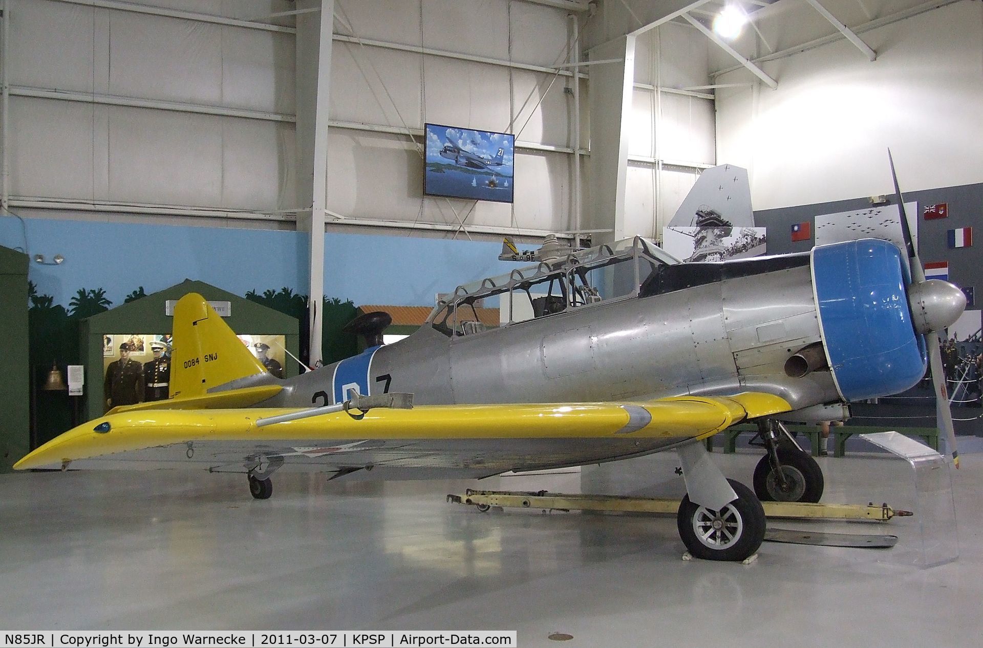 N85JR, 1958 North American AT-6G Texan C/N 168-526 (49-3402), North American AT-6G Texan at the Palm Springs Air Museum, Palm Springs CA