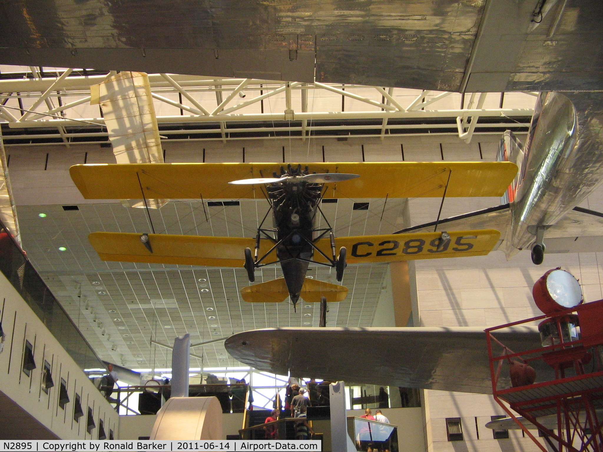 N2895, 1927 Pitcairn PA-5 Mailwing C/N 1, National Air and Space Museum