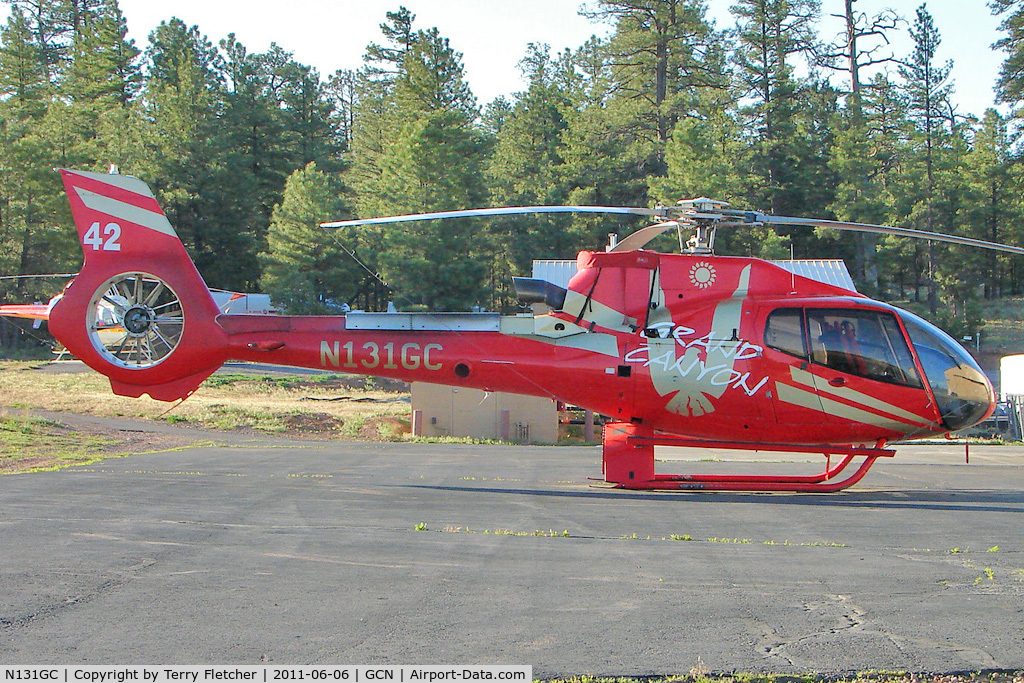 N131GC, 2003 Eurocopter EC-130B-4 (AS-350B-4) C/N 3691, 2003 Eurocopter EC 130 B4, c/n: 3691 at Grand Canyon