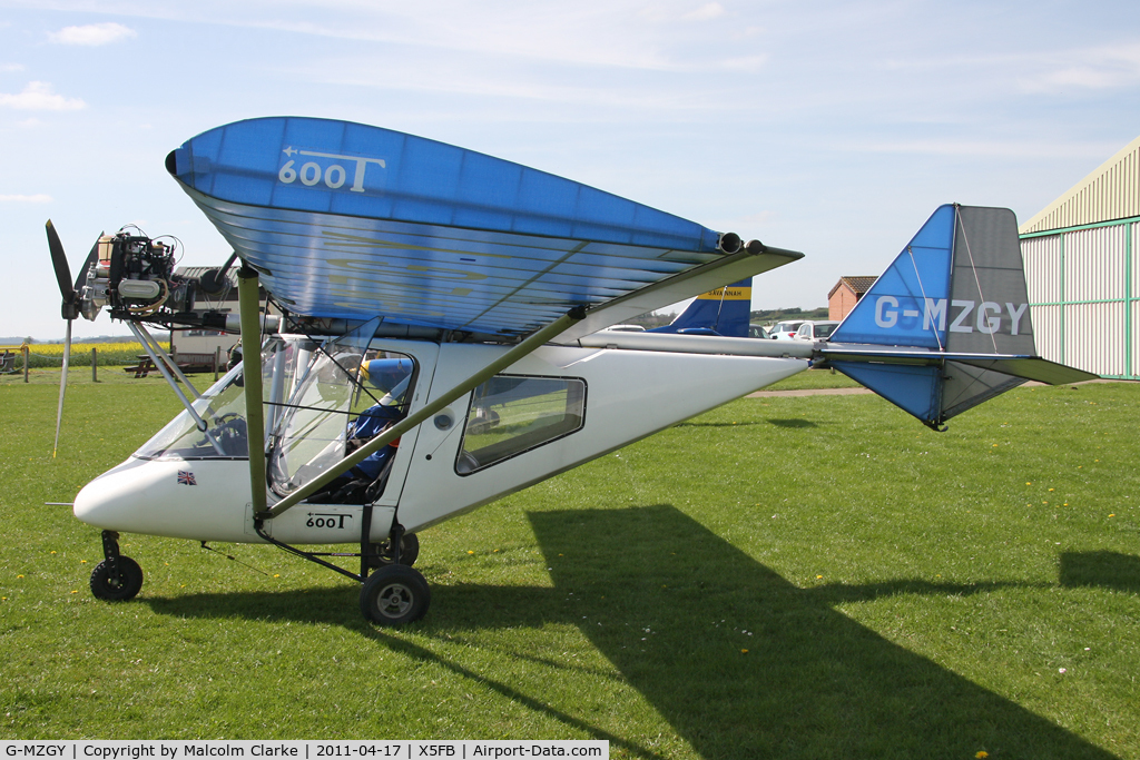 G-MZGY, 1997 Thruster T600N C/N 9057-T600N-006, Thruster T600N at Fishburn Airfield in April 2011.