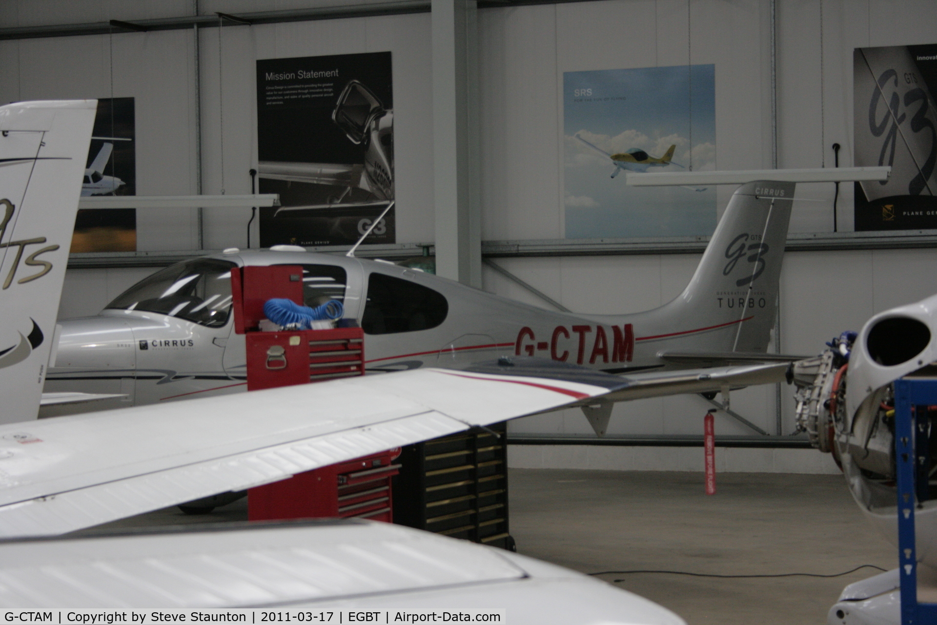 G-CTAM, 2007 Cirrus SR22 G3 GTS Turbo C/N 2740, Taken at Turweston Airfield March 2010