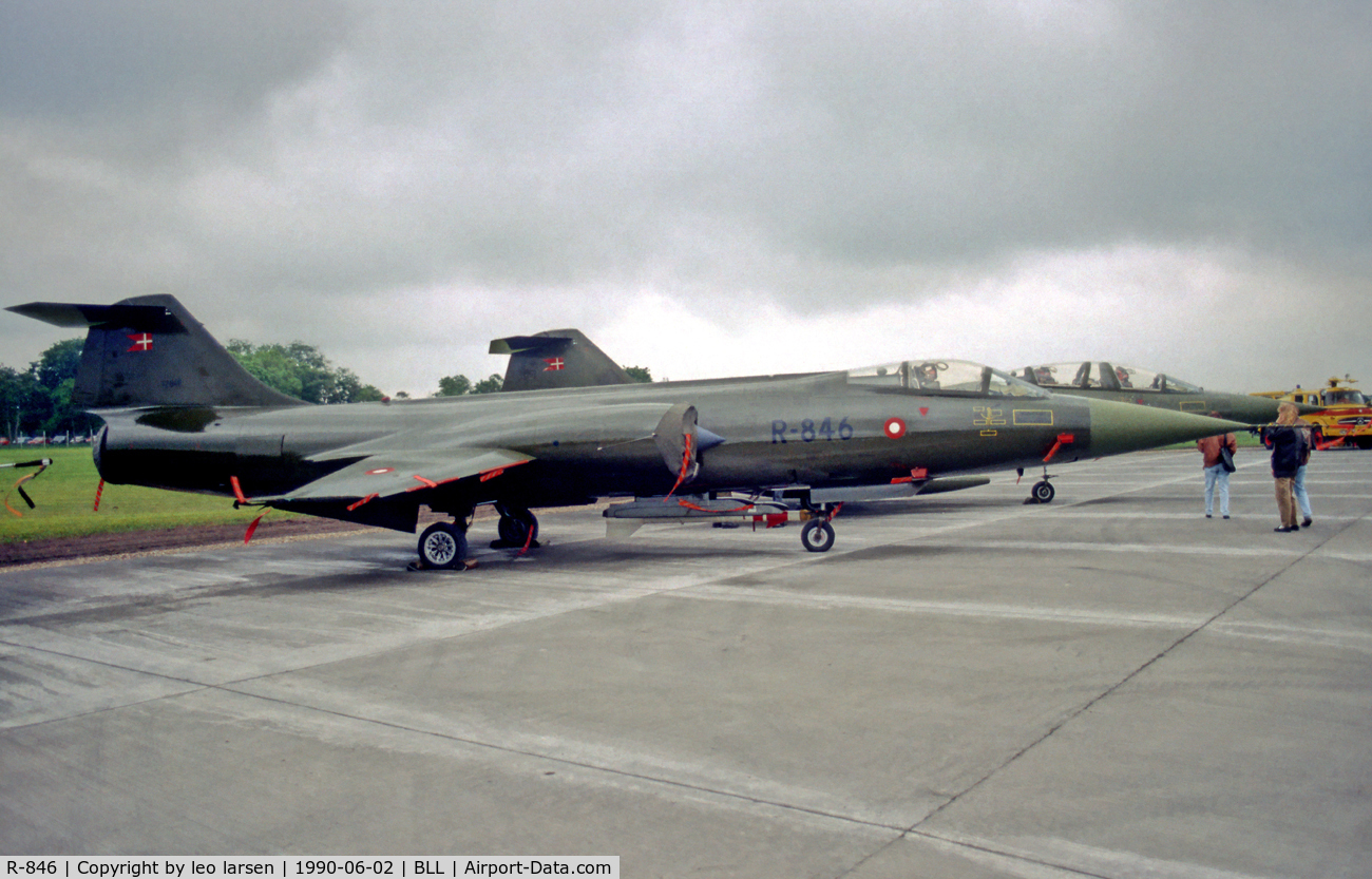 R-846, 1963 Canadair CF-104 Starfighter C/N 683A-1146, R-846 at Billund 2.6.90