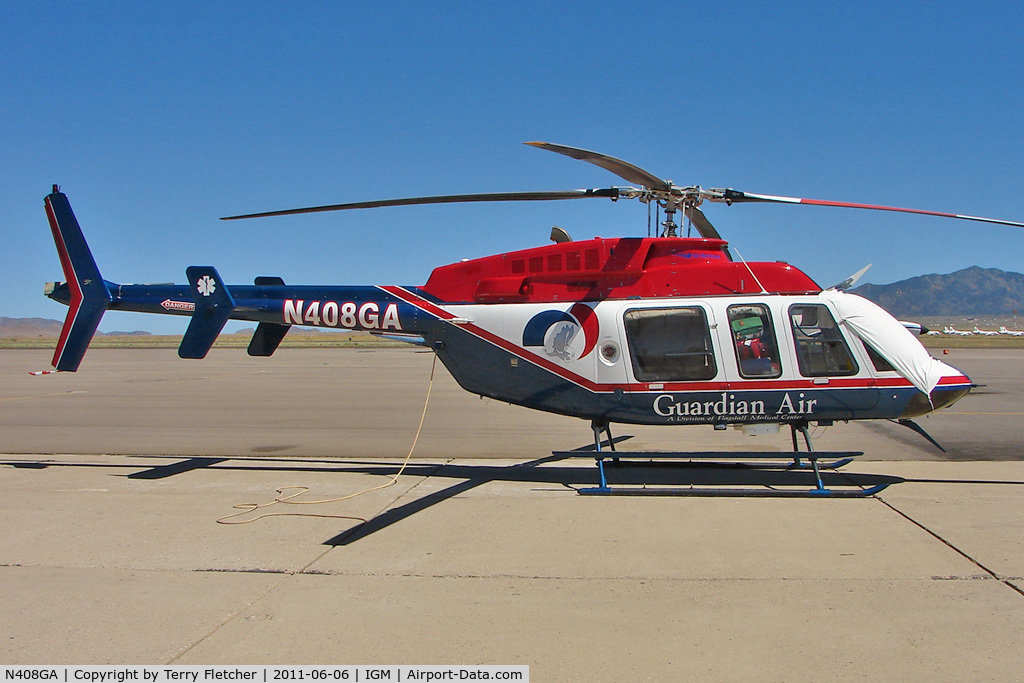 N408GA, 1999 Bell 407 C/N 53392, 1999 Bell 407, c/n: 53392 at Kingman