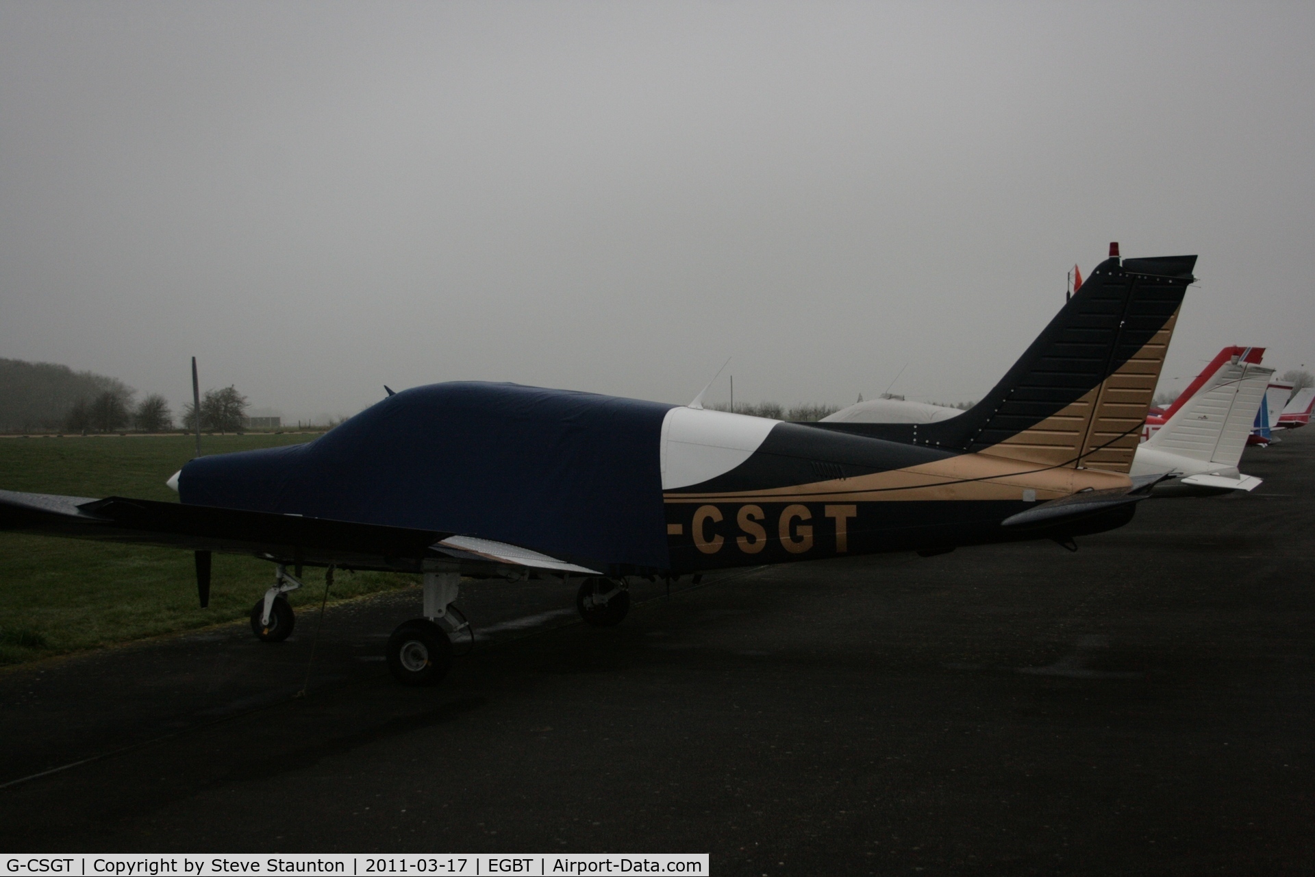 G-CSGT, 1988 Piper PA-28-161 Cherokee Warrior II C/N 2816069, Taken at Turweston Airfield March 2010