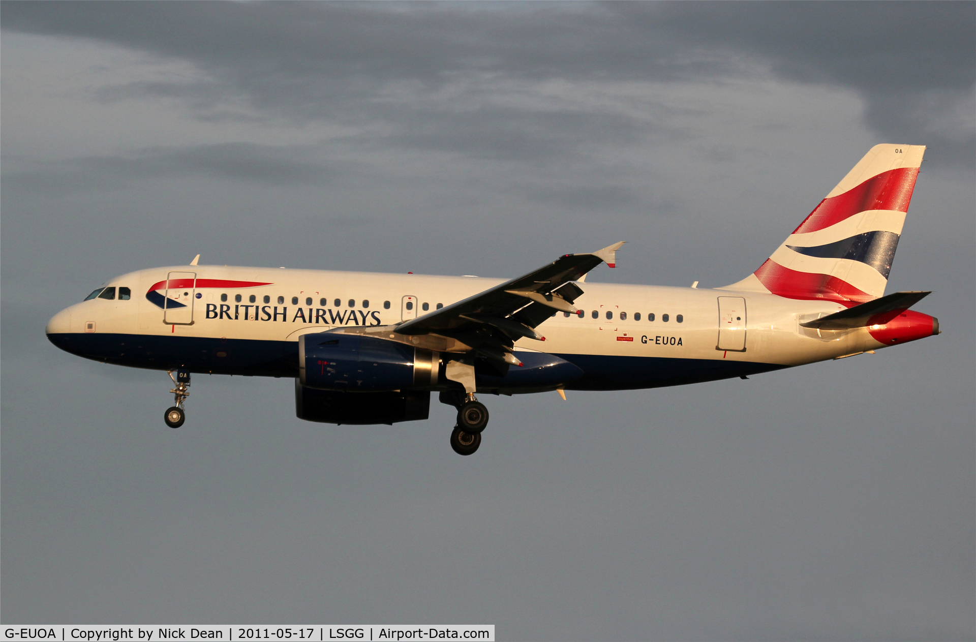 G-EUOA, 2001 Airbus A319-131 C/N 1513, LSGG/GVA