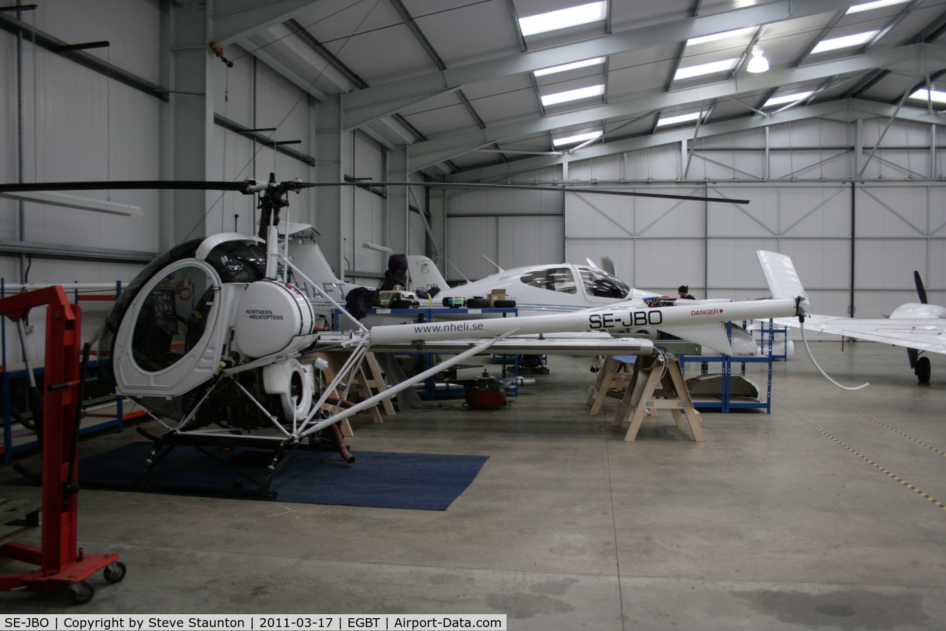 SE-JBO, 2006 Schweizer 269C-1 C/N 0234, Taken at Turweston Airfield March 2010