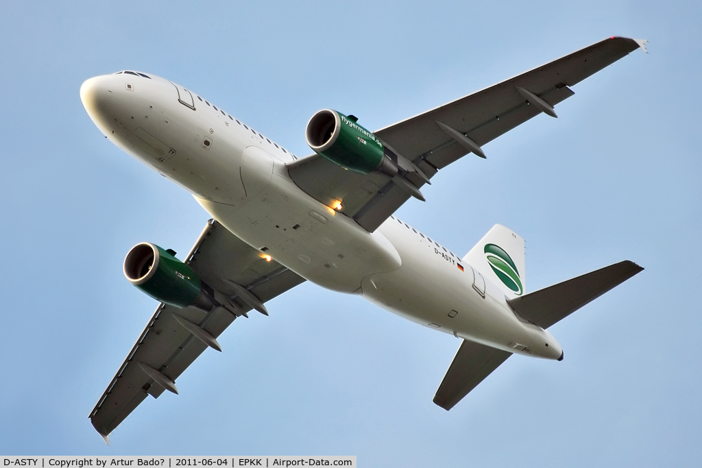 D-ASTY, 2008 Airbus A319-112 C/N 3407, Germania