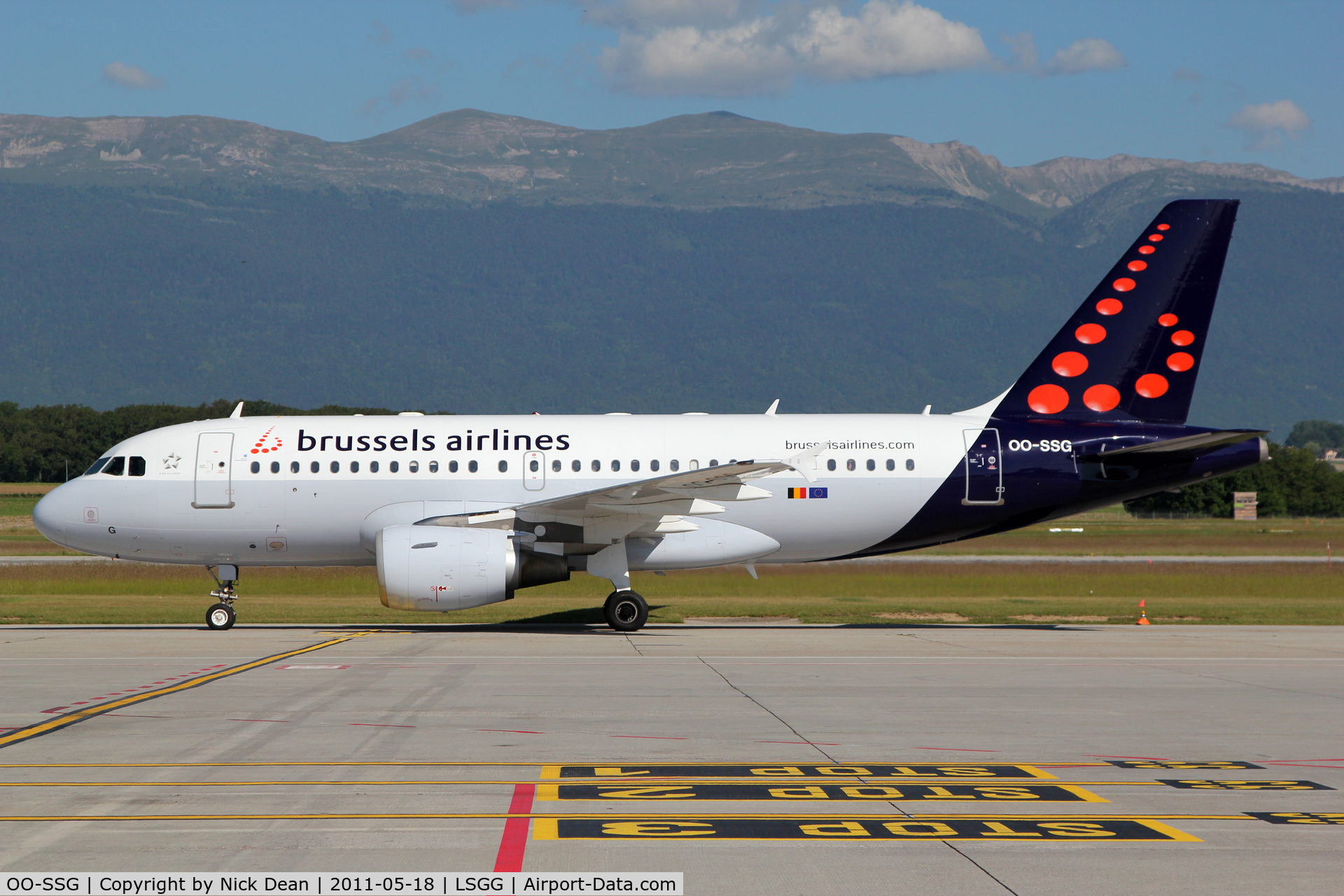 OO-SSG, 2000 Airbus A319-112 C/N 1160, LSGG/GVA