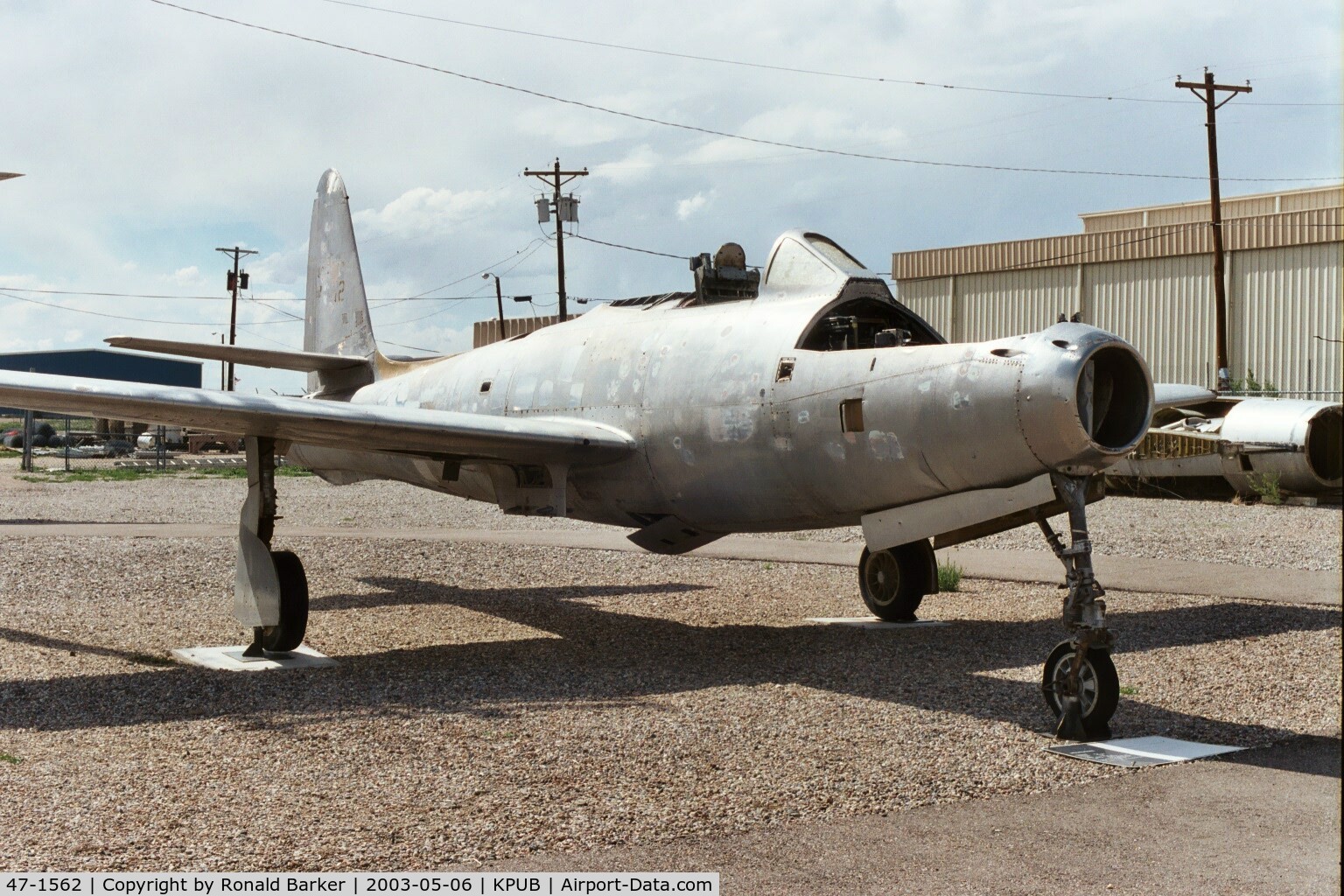 47-1562, Republic F-84C Thunderjet C/N Not found 47-1562, Pueblo Weisbrod Aircraft Museum