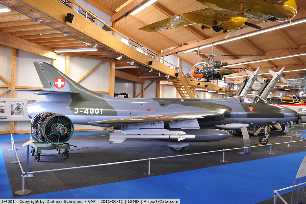 J-4001, Hawker Hunter F.58 C/N 41H-679911, Swiss Air Force Hawker Hunter