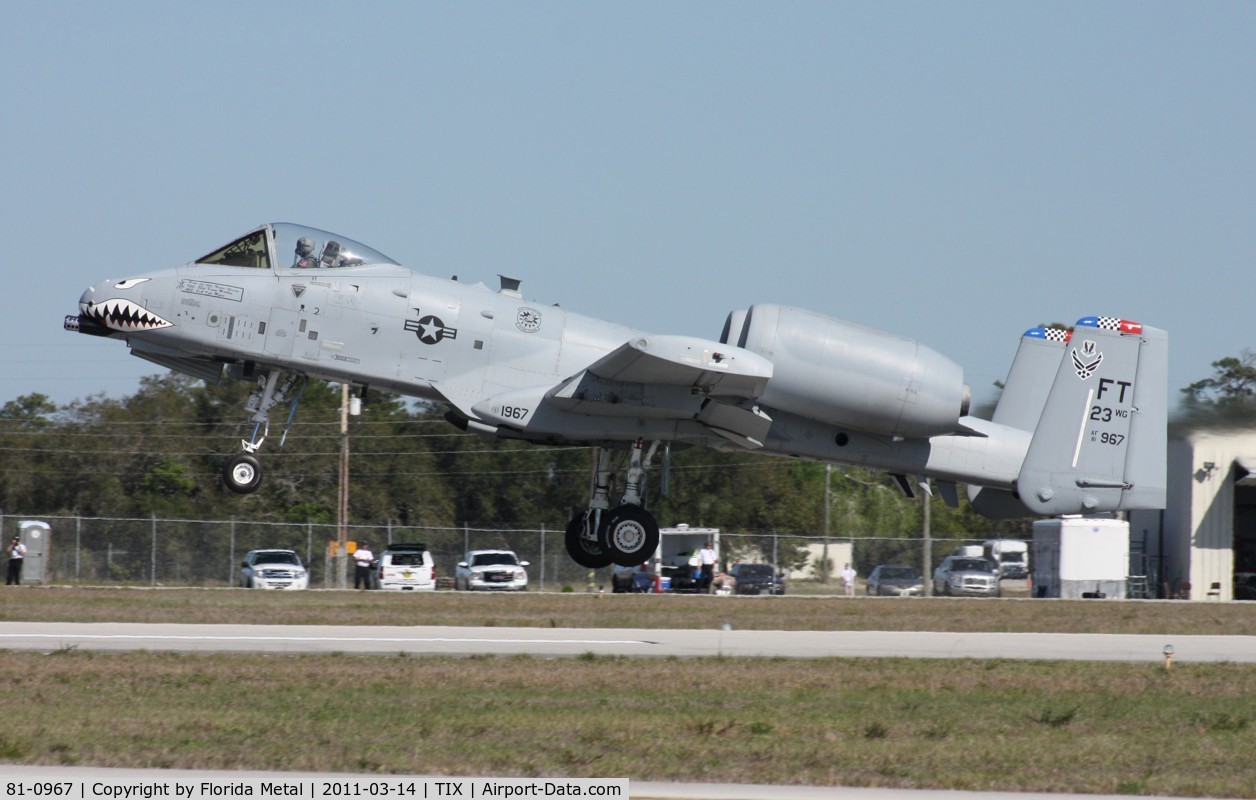 81-0967, 1981 Fairchild Republic A-10C Thunderbolt II C/N A10-0662, Warthog taking off