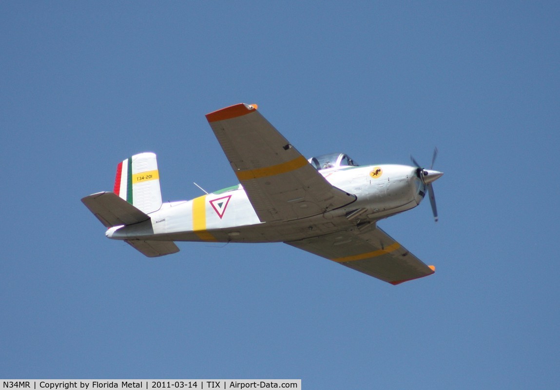 N34MR, 1952 Beech T-34A (A45) Mentor Mentor C/N G-39, T-34 in Mexican Air Force colors