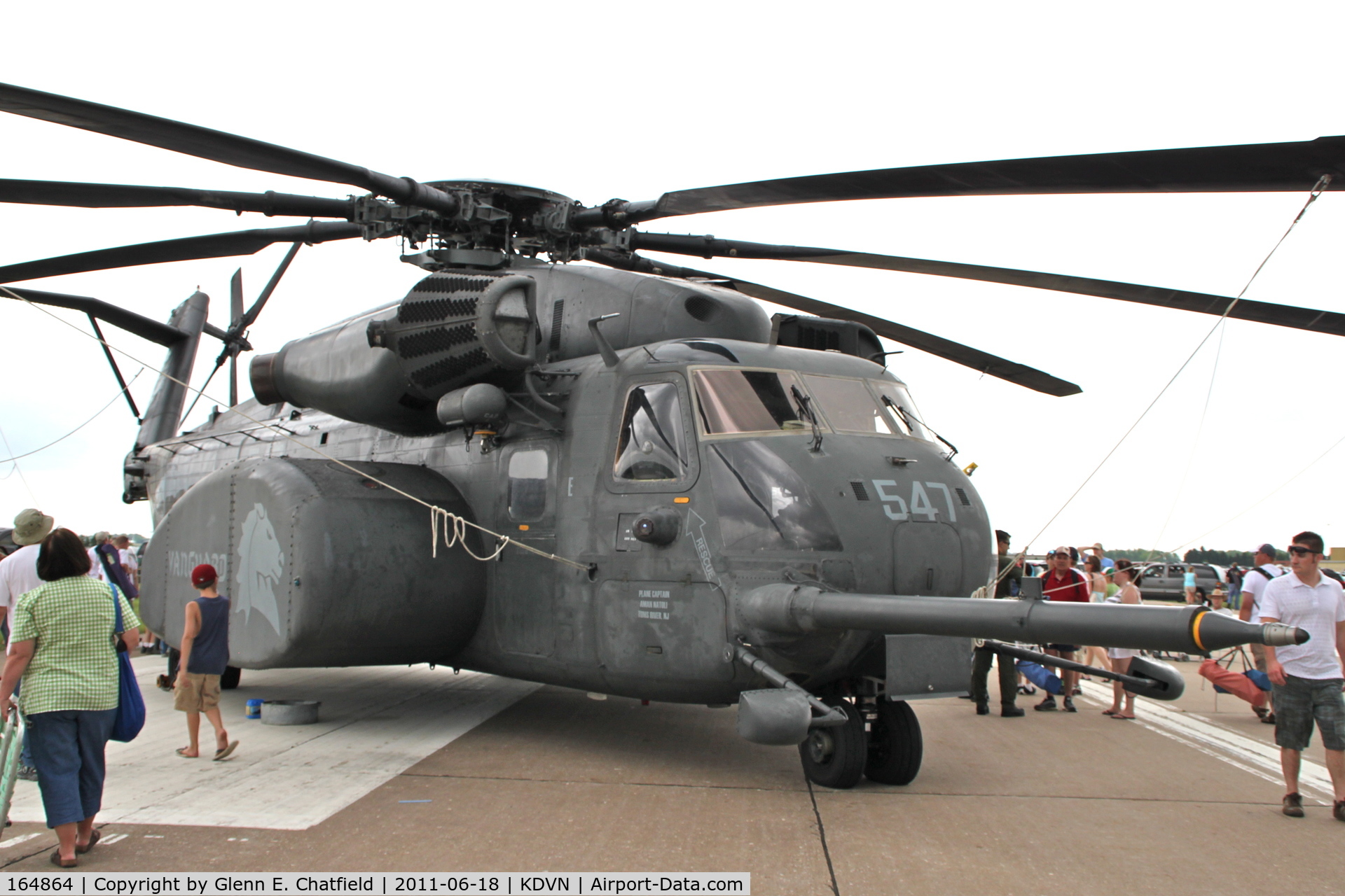 164864, Sikorsky MH-53E Sea Dragon C/N 65-620, At the Quad Cities Air Show.  Based in Norfolk, VA