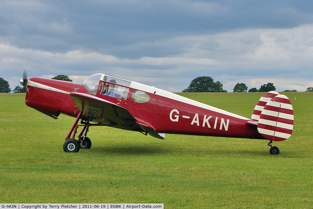 G-AKIN, 1947 Miles M38 Messenger 2A C/N 6728, 1947 Miles M38 Messenger 2A, c/n: 6728 based at Sywell