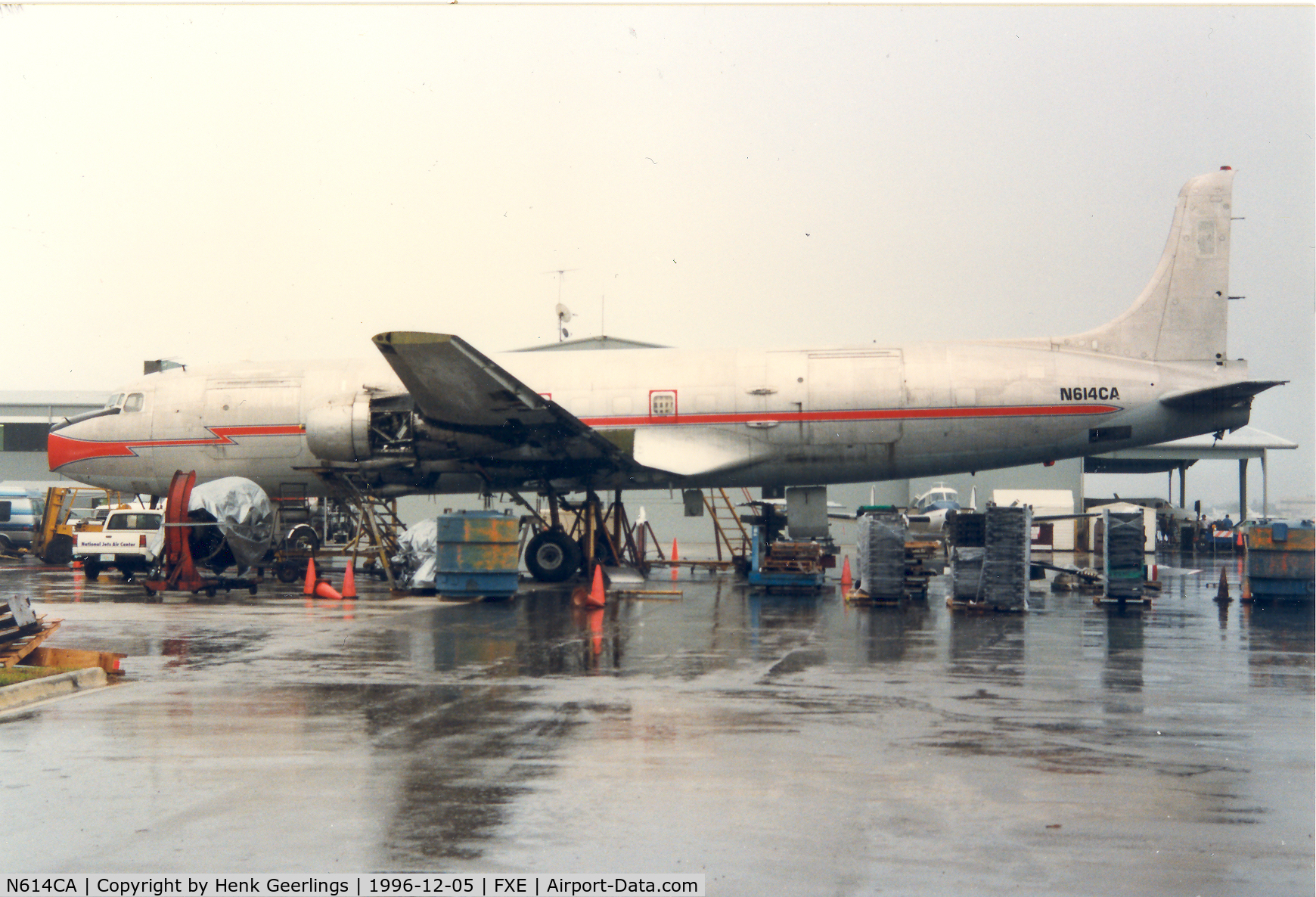 N614CA, Douglas VC-118A Liftmaster (DC-6A) C/N 44625, Caicos Caribbean Airways DC6A