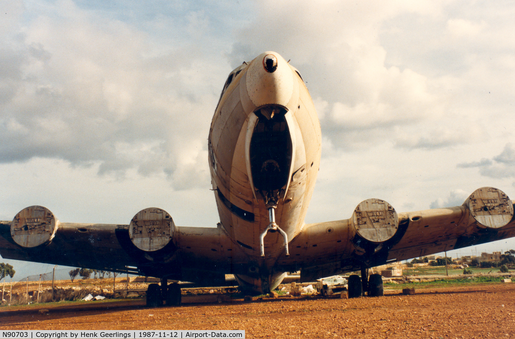 N90703, 1947 Douglas DC-6 C/N 42856, Hal Far Airport ( Ex) , Malta