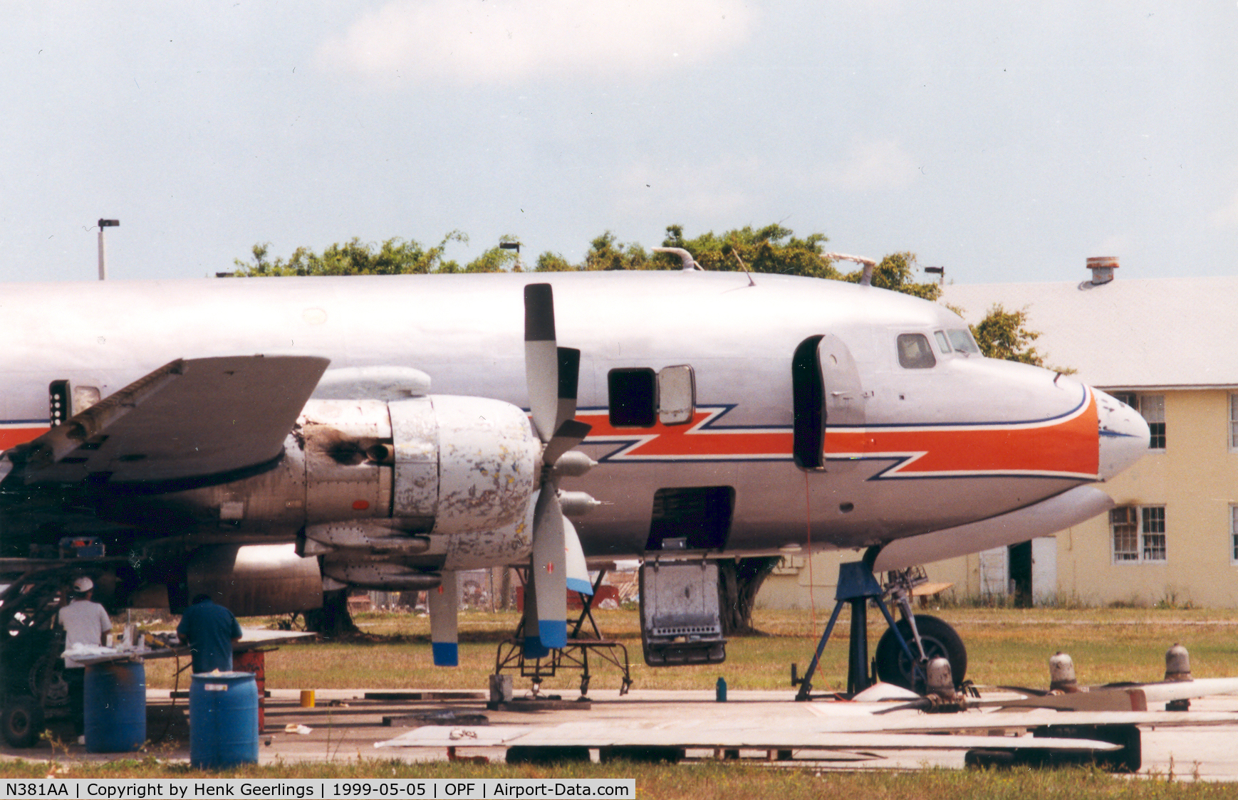 N381AA, 1956 Douglas DC-7BF C/N 44921, Opa Locka