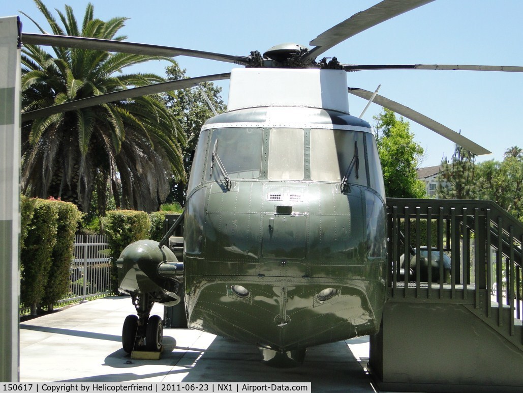 150617, 1960 Sikorsky VH-3A C/N 61-123, Preserved at Nixon Library in Yorba Linda, showing the hull which allowed water landings