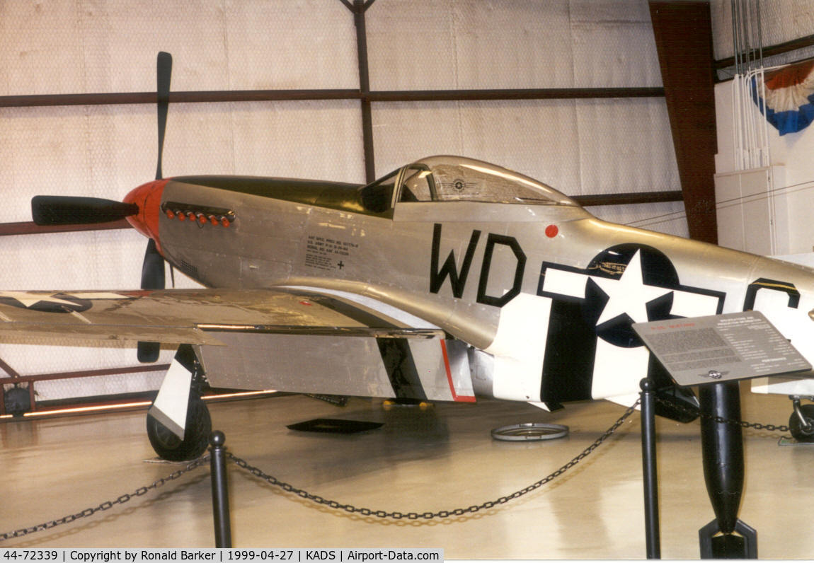 44-72339, 1944 North American P-51D Mustang C/N 122-38798, Addison Cavanaugh Flight Museum