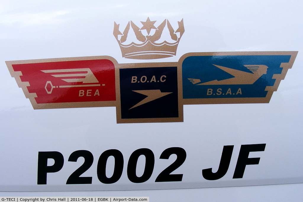 G-TECI, 2010 Tecnam P-2002JF Sierra C/N 127, Airways Flying Club logo