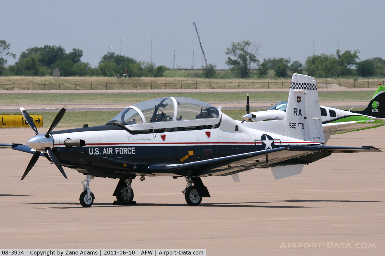 08-3934, 2008 Raytheon T-6A Texan II C/N PT-493, At Alliance Airport - Fort Worth, TX