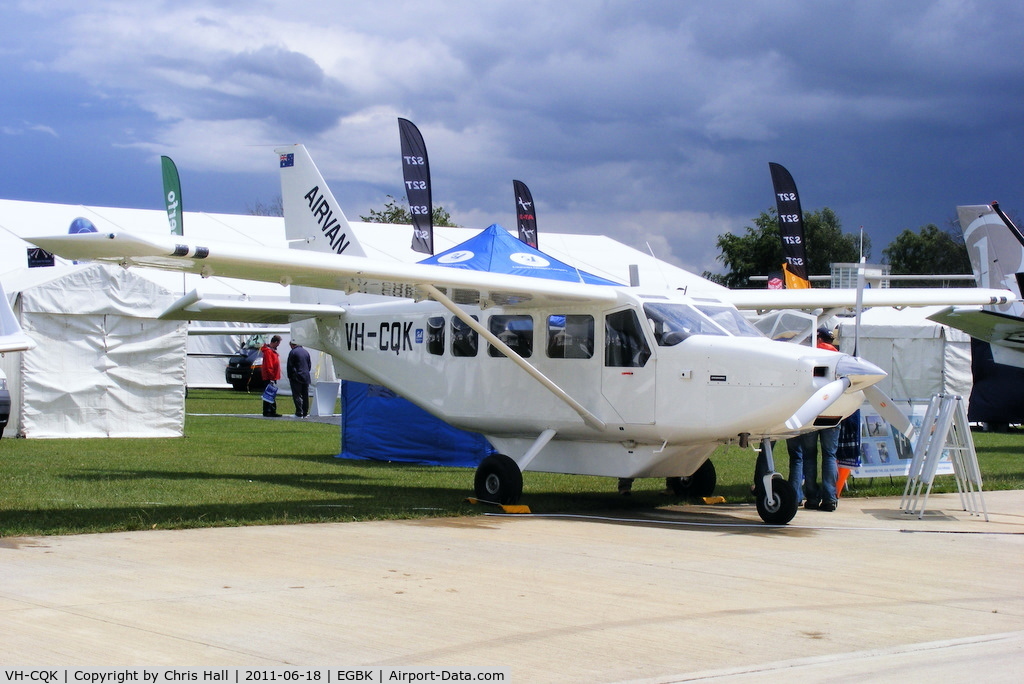 VH-CQK, 2010 Gippsland GA-8-TC320 Airvan C/N GA8-TC320-10-169, at AeroExpo 2011