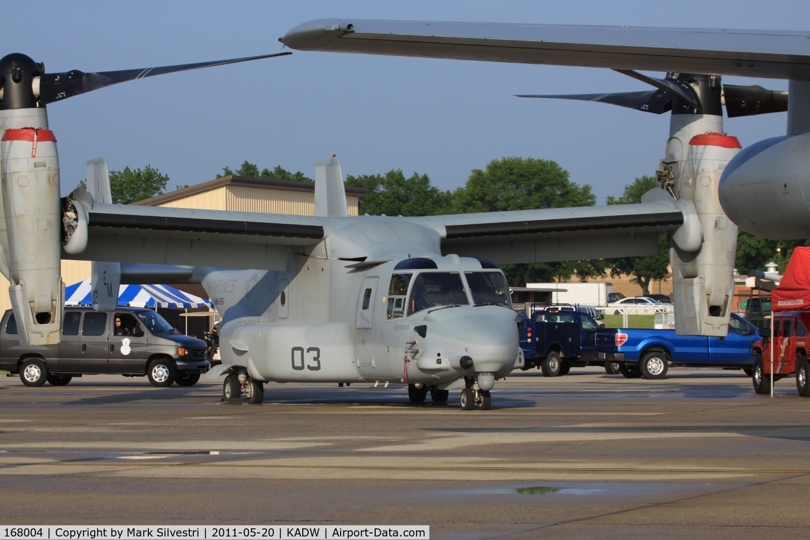 168004, Bell-Boeing MV-22B Osprey C/N D0134, 2011 Joint Base Andrews Airshow
