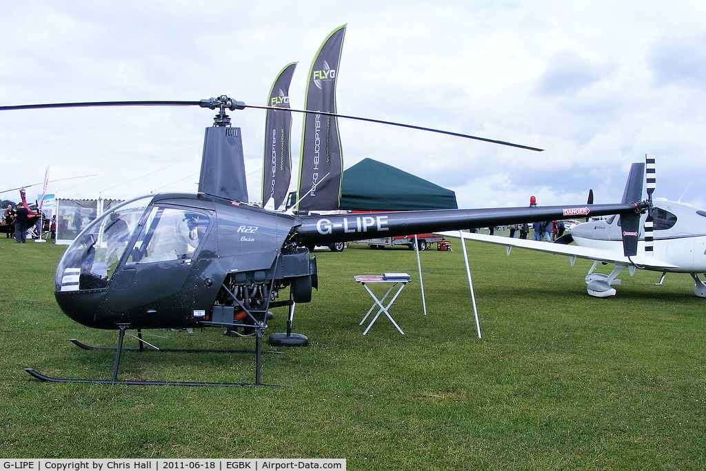 G-LIPE, 1991 Robinson R22 Beta C/N 1882, at AeroExpo 2011