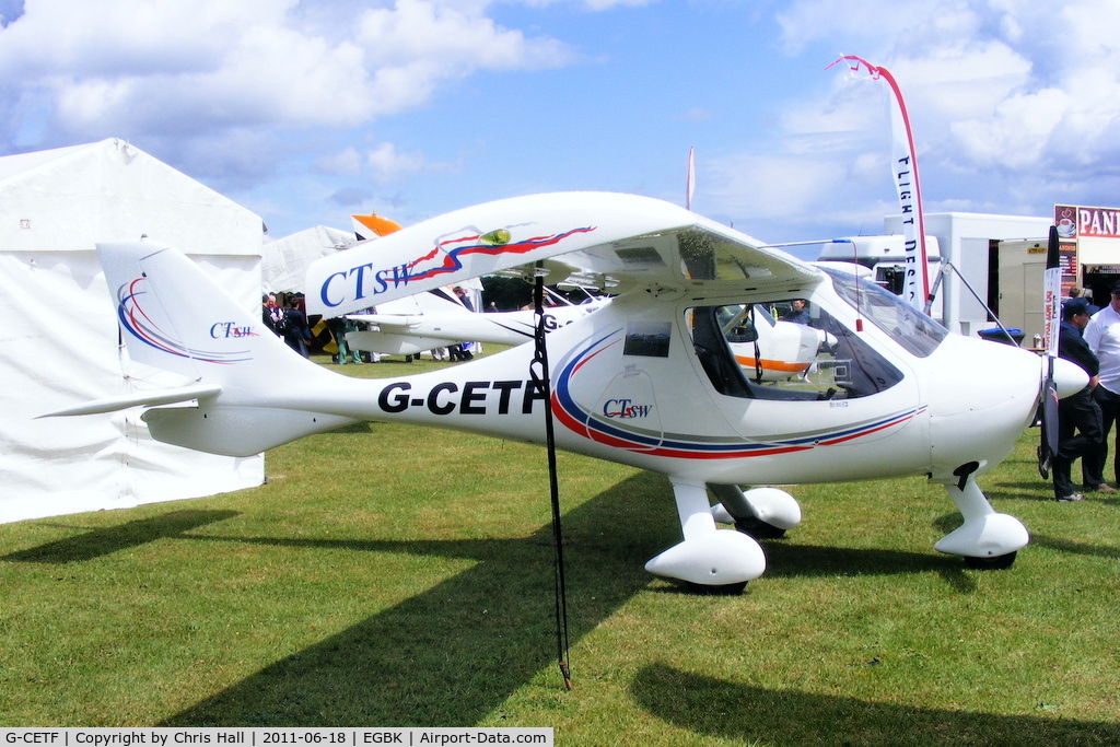 G-CETF, 2007 Flight Design CTSW C/N 8318, at AeroExpo 2011