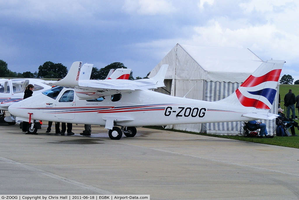 G-ZOOG, 2010 Tecnam P-2006T C/N 049, at AeroExpo 2011