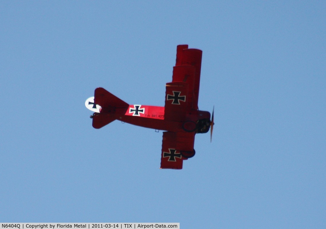 N6404Q, Fokker Dr.1 Triplane Replica C/N 528189, Fokker DR 1