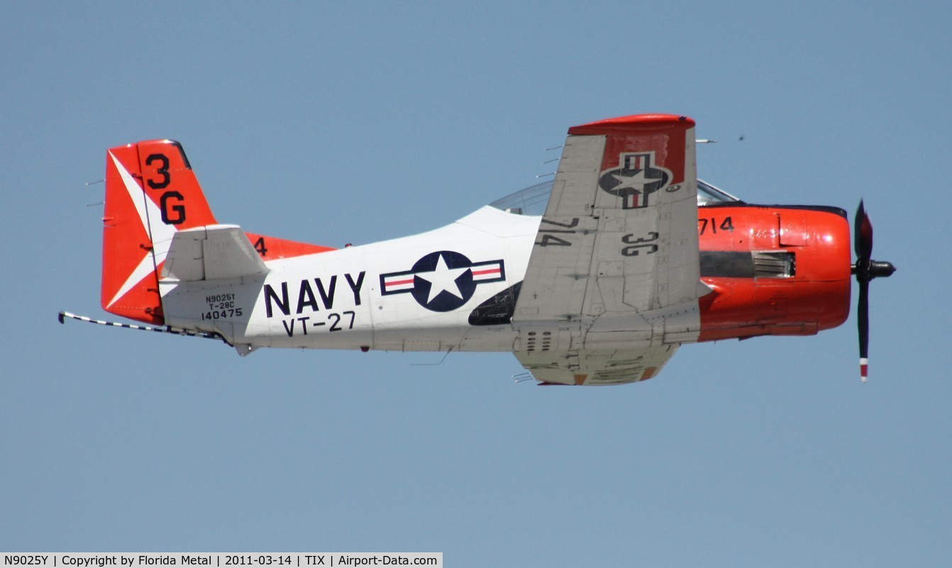 N9025Y, 1956 North American T-28C Trojan C/N 226-152, T-28C