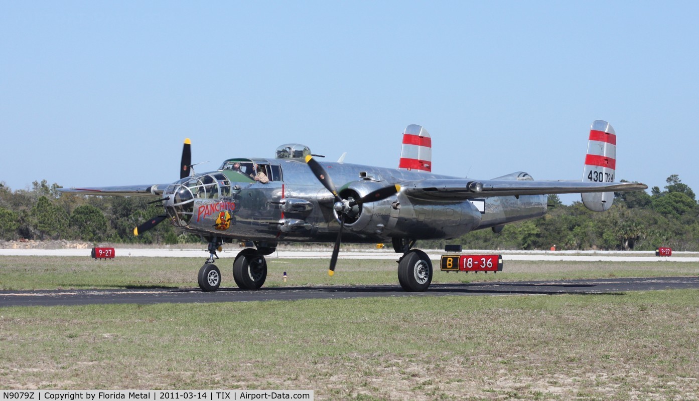 N9079Z, 1944 North American TB-25N Mitchell C/N 108-34009, Panchito