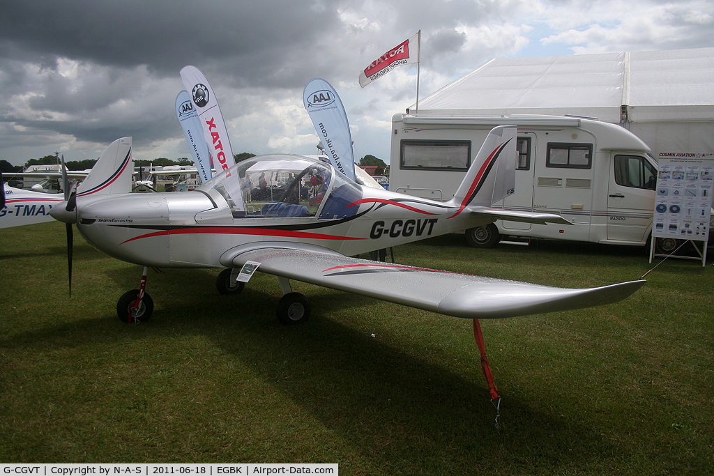 G-CGVT, 2011 Cosmik EV-97 TeamEurostar UK C/N 3402, Aero Expo Static 2011