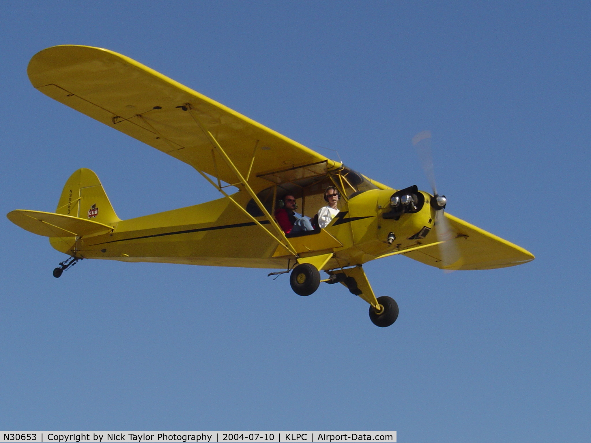 N30653, 1940 Piper J3C-65 Cub Cub C/N 5014, Landing 25