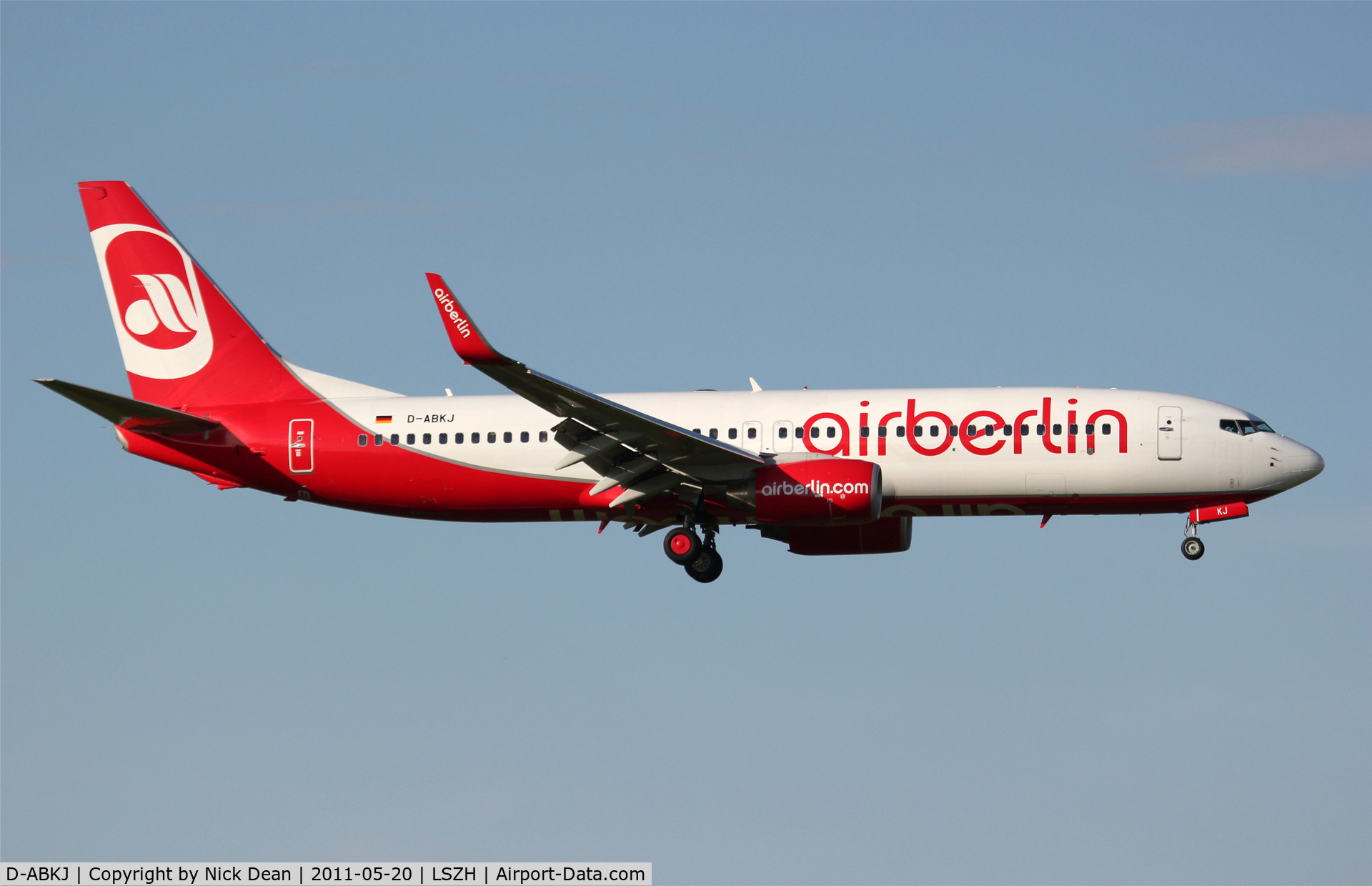 D-ABKJ, 2010 Boeing 737-86J C/N 37749, LSZH/ZRH