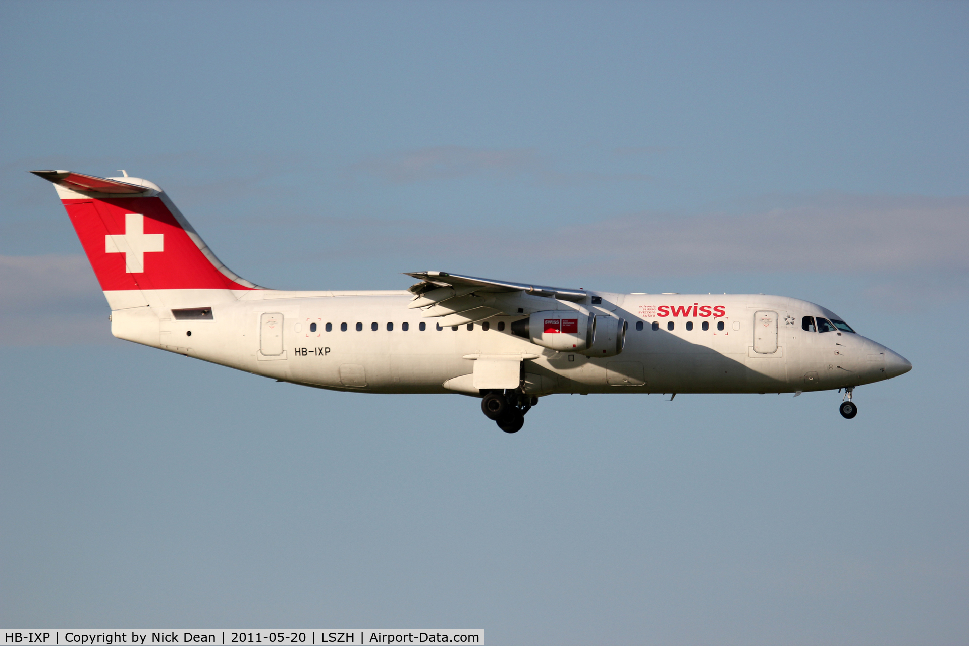 HB-IXP, 1996 British Aerospace Avro 146-RJ100 C/N E3283, LSZH/ZRH