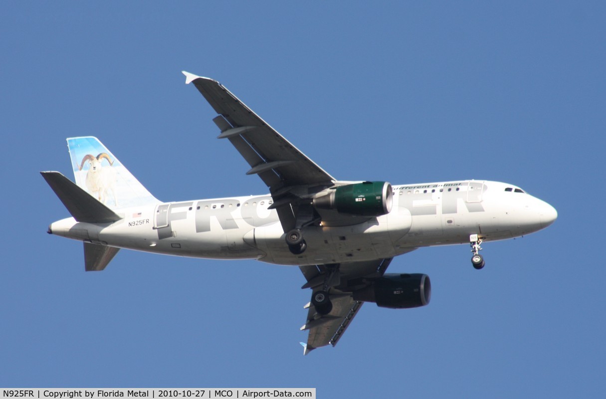 N925FR, 2004 Airbus A319-111 C/N 2103, Frontier's Dale