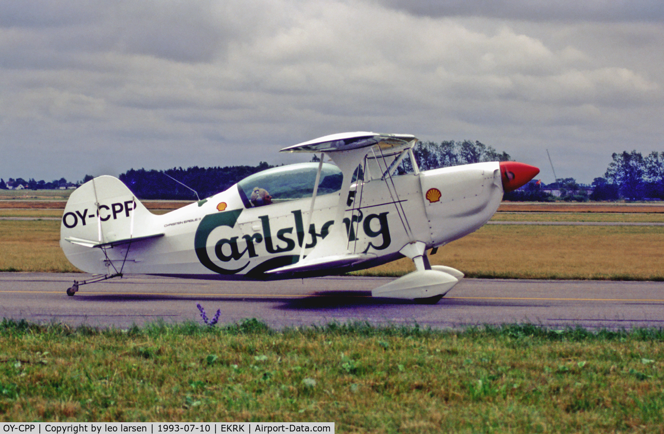 OY-CPP, 1981 Christen Eagle II C/N FATOUT 0001, Roskilde Air Show RKE 10.7.93.ex N22JF