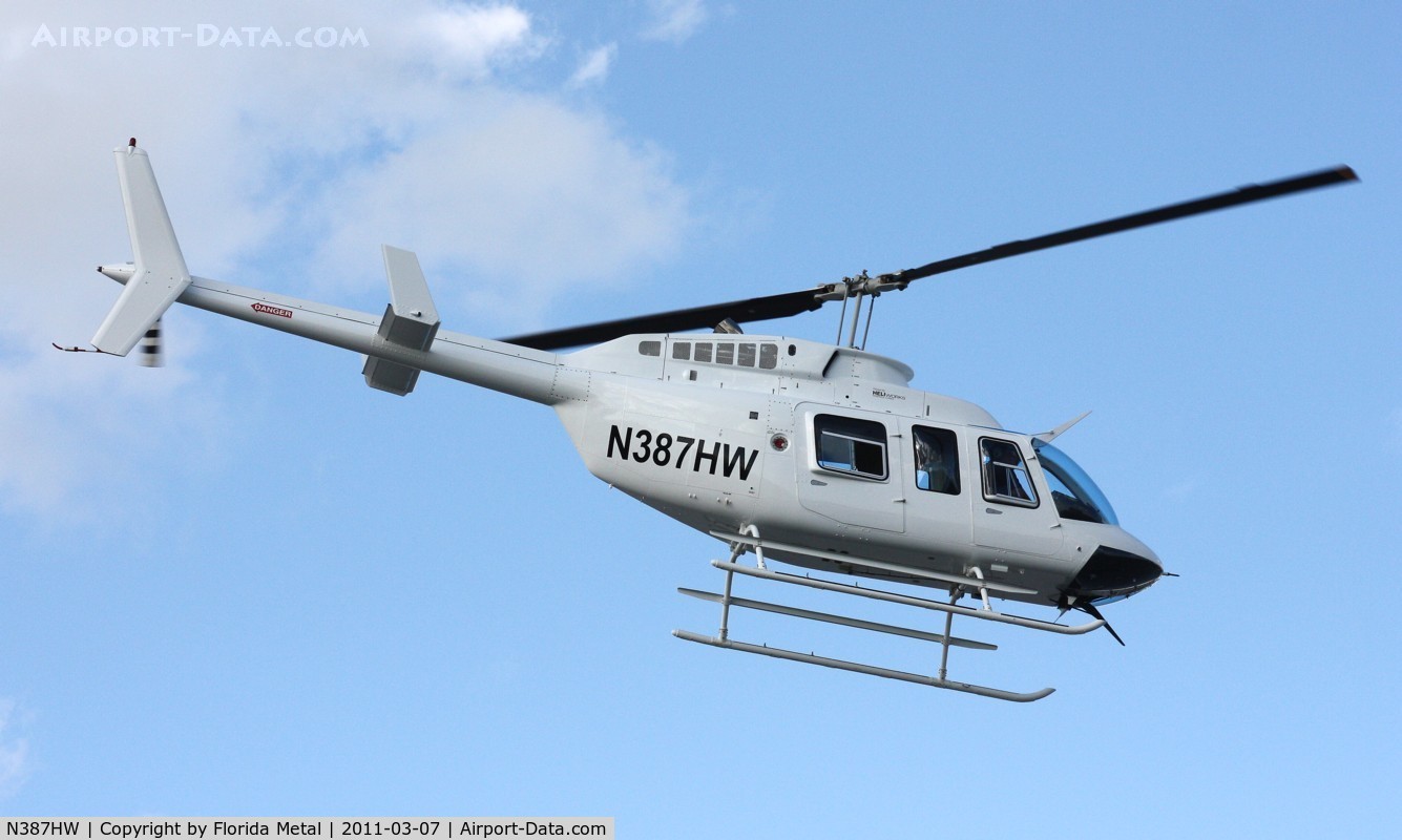 N387HW, Bell 206L-4 LongRanger IV LongRanger C/N 52387, Bell 206L leaving Heliexpo Orlando