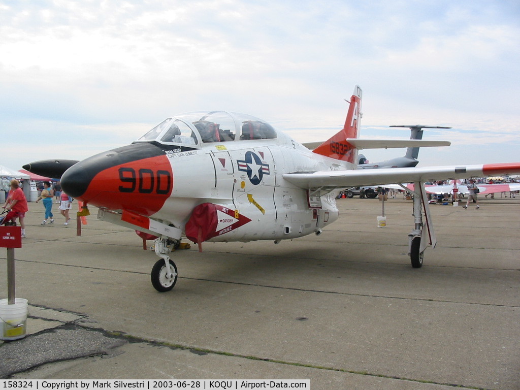 158324, Rockwell T-2C Buckeye C/N 340-15, 2003 Quonset Point, RI Airshow