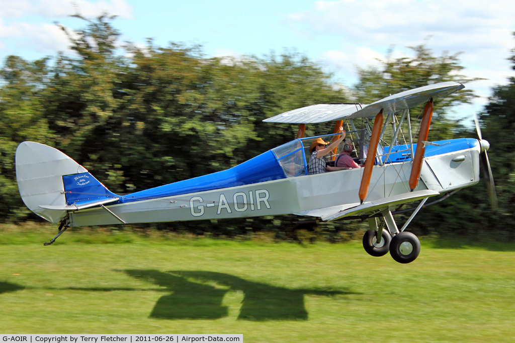 G-AOIR, 1943 Thruxton Jackaroo C/N 82882, 1943 De Havilland THRUXTON JACKAROO (MODIFIED DH82A), c/n: 82882 at Baxterley