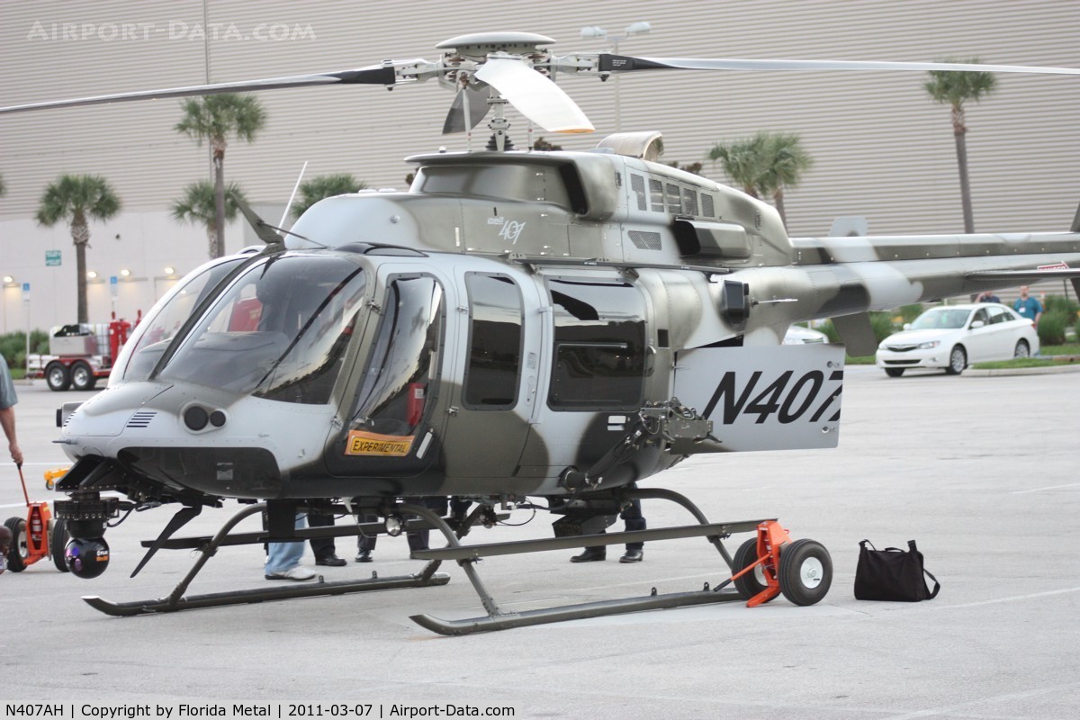 N407AH, 2010 Bell 407 C/N 53989, Bell 407 being marketed to military at Heliexpo Orlando