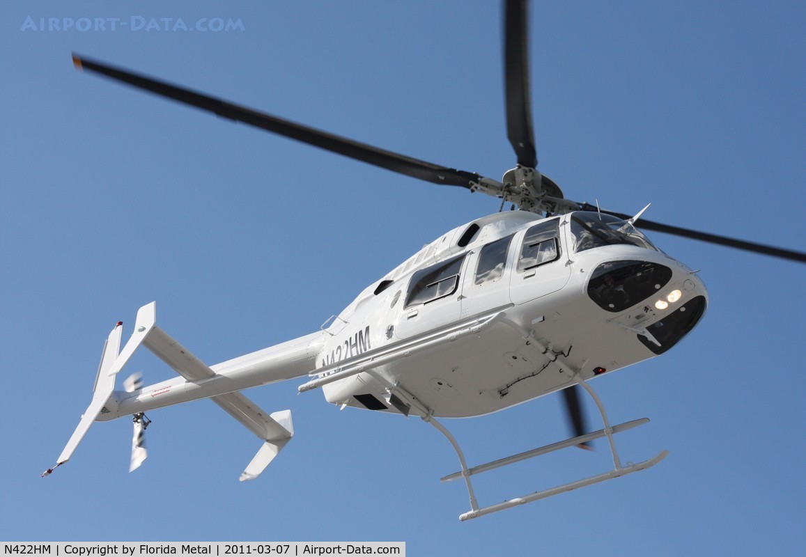 N422HM, Bell 407 C/N 53991, Bell 407 leaving Heliexpo Orlando