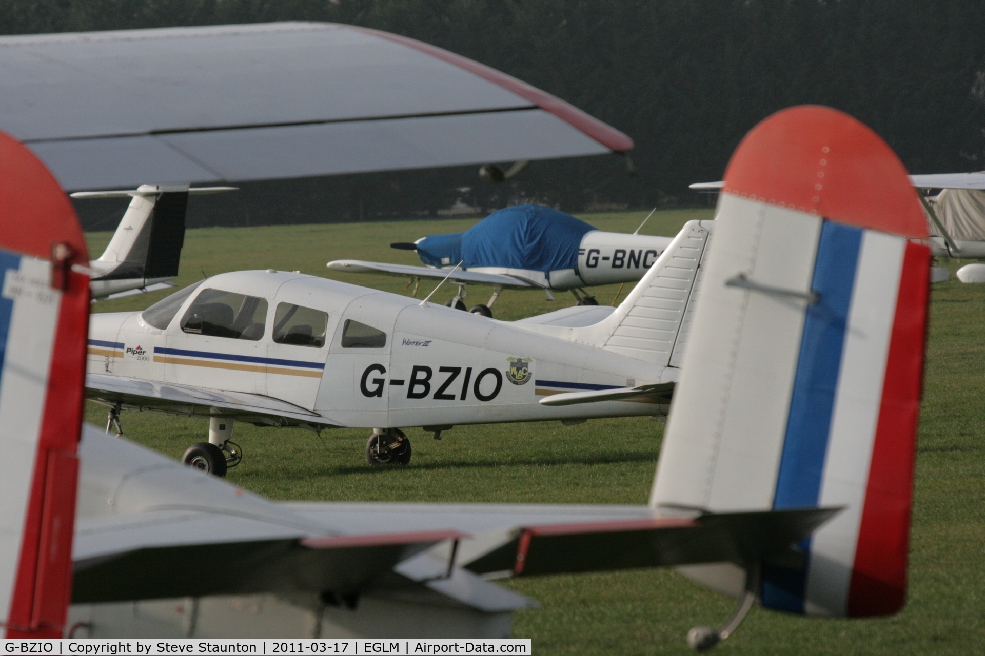 G-BZIO, 2000 Piper PA-28-161 Cherokee Warrior III C/N 2842085, Taken at White Waltham Airfield March 2011
