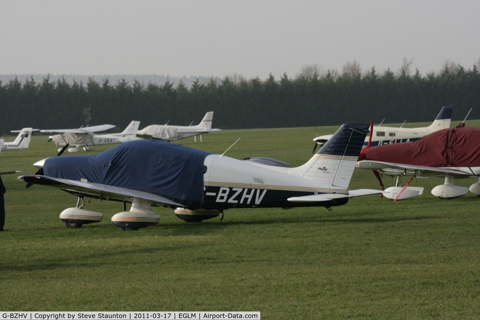 G-BZHV, 2000 Piper PA-28-181 Cherokee Archer III C/N 2843382, Taken at White Waltham Airfield March 2011