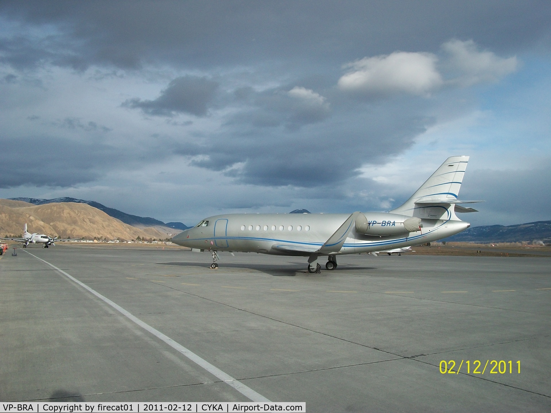 VP-BRA, 2007 Dassault Falcon 2000LX C/N 133, Royalty visits CYKA