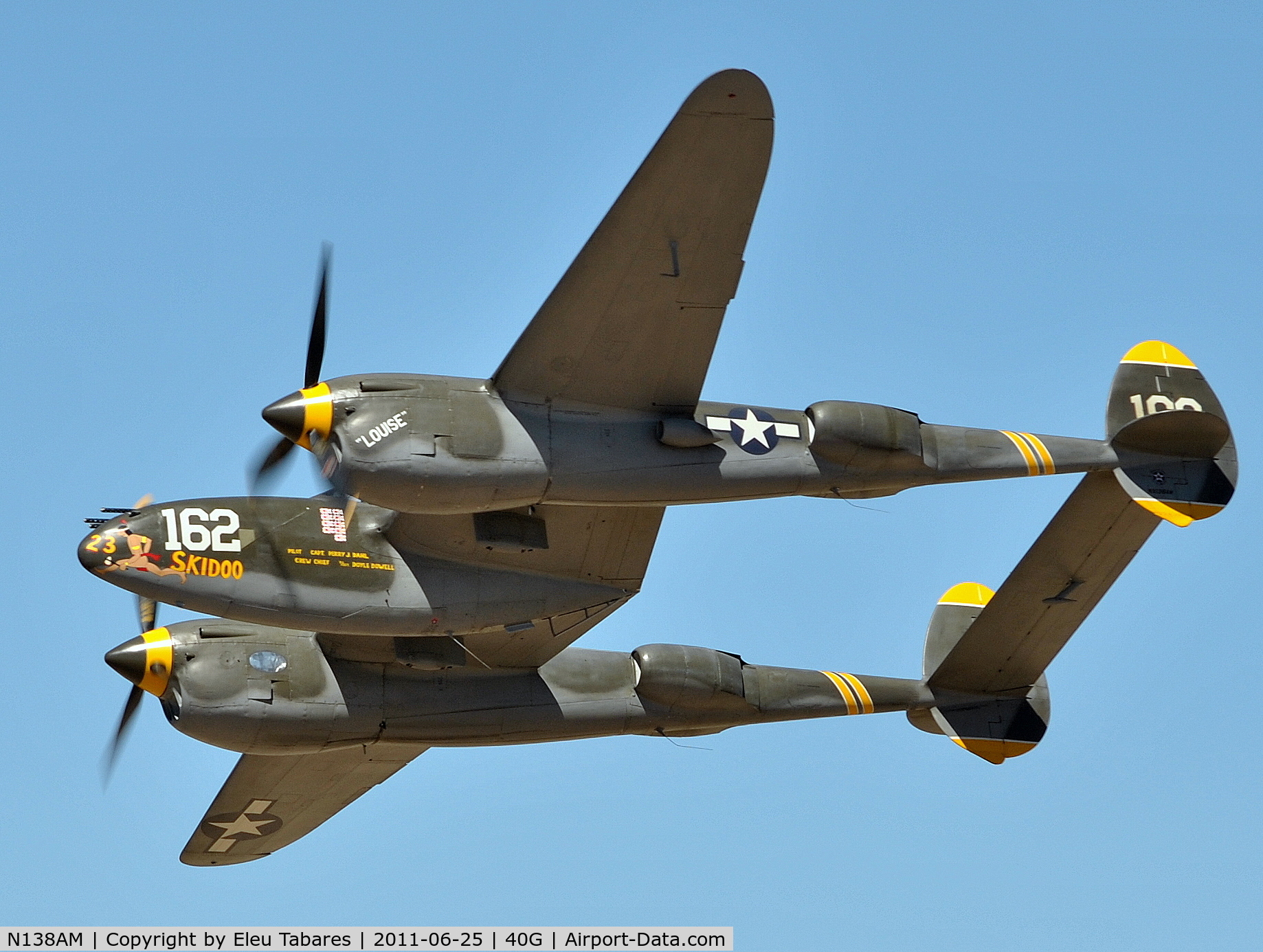 N138AM, 1943 Lockheed P-38J Lightning C/N 44-23314, Taken during High Country Warbirds Fly-In in Valle, Arizona.